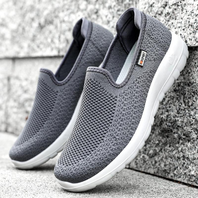 Обувь для ходьбы. Обувь на мягкой подошве. Мужская новая мужская обувь. Модная тканевая обувь. Мужская спортивная обувь для пар среднего и пожилого возраста.