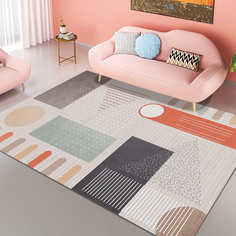 Living Room Nordic Carpet Bedroom Carpet Dirt Resistant Carpet Anti Slip Floor Mat Large-area Floor Mat