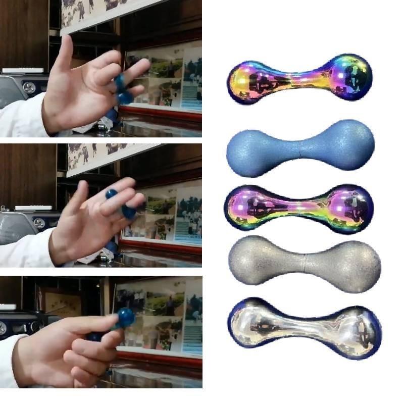 Прочный титановый сплав костяшка фиджет спиннер с красочными бусинами беглери для детей и взрослых