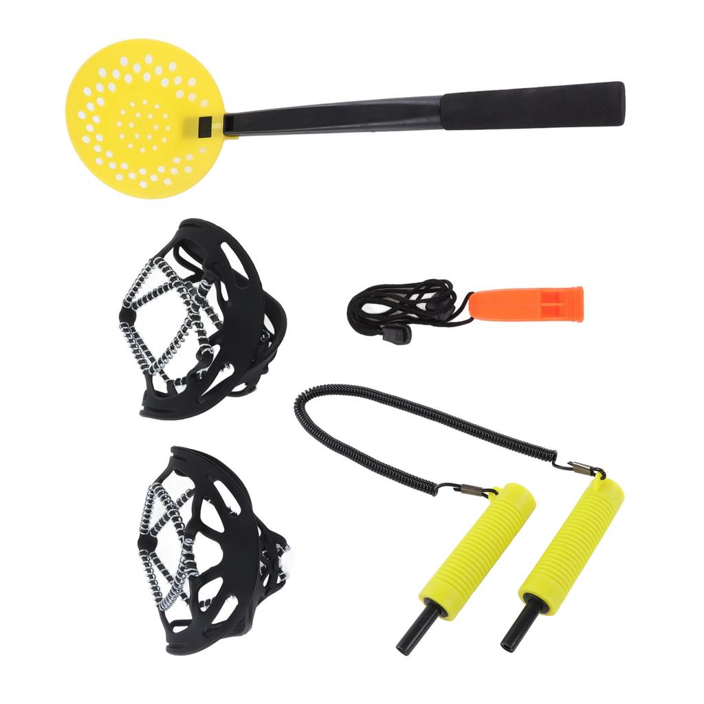 Выдвижные ледовые шипы для безопасности Нескользящие кошки Шипы Накладки на обувь со свистком Набор ледовых шипов из нержавеющей стали для льда