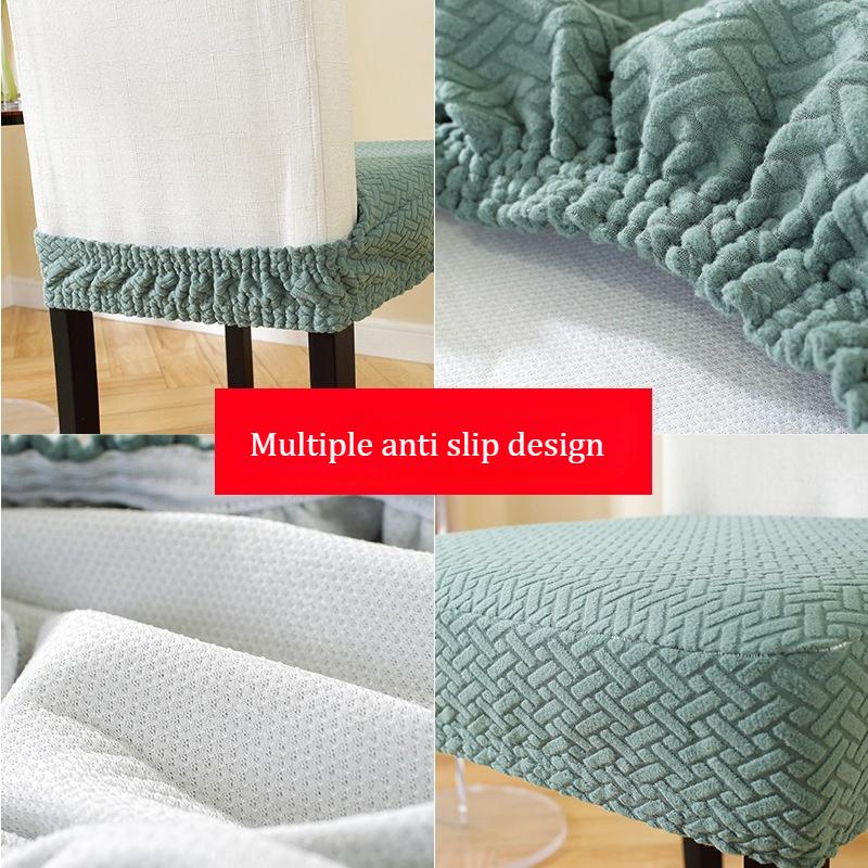 Thickened detachable and washable restaurant chair cover dust cushion cover suitable for bedroom restaurant hotel and banquet protective covers