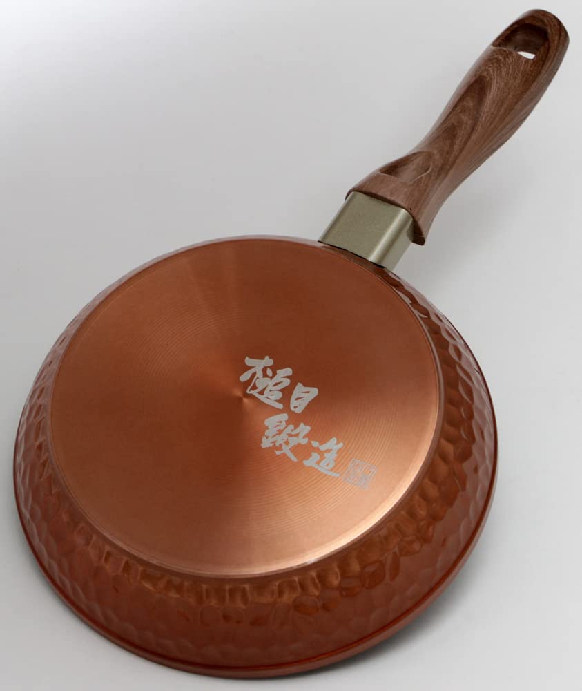 Taniguchi Metal Hammered Forged Frying Gas Stove Thick PFOS PFOA Free Pan, 28cm, Only, Bottom, Non-Stick, &