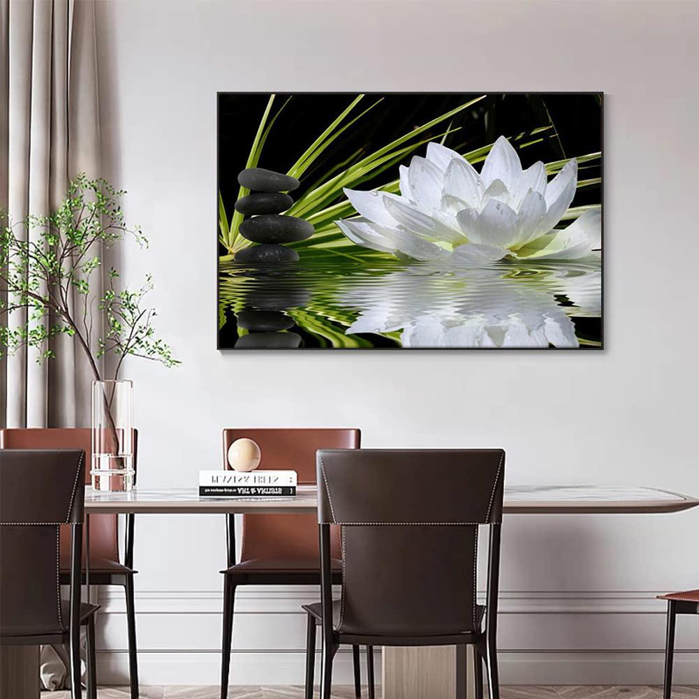 5D DIY Алмазная картина Лотос Набор для вышивки крестом Мозаика Алмазная вышивка Роза Полный круглый/квадратный дрель Украшение дома