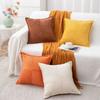Home Decor INS Style Corduroy Striped Pillowcase Solid Color 45CM Throw Pillowcover Classic Cushion Cover Sofa/Bed