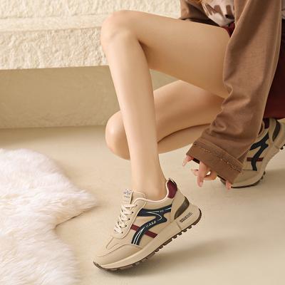 CRLAYDK Массивные кроссовки для женщин Зимняя обувь на тонком меху Платформа Женские Повседневные для ходьбы Спорт Шоппинг Теннис