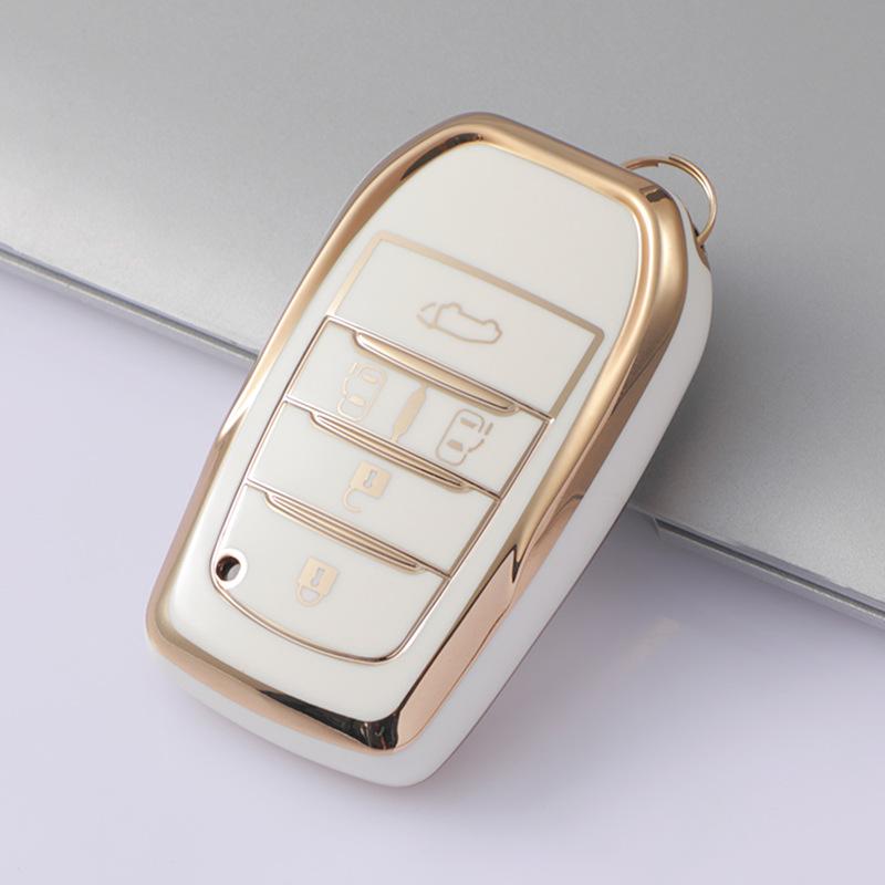 5/6 Buttons TPU Car Key Case Cover for Toyota Land Cruiser 200 300 Fortuner Camry Prado Crown TLK 200 Yaris Cross Hilux Innova