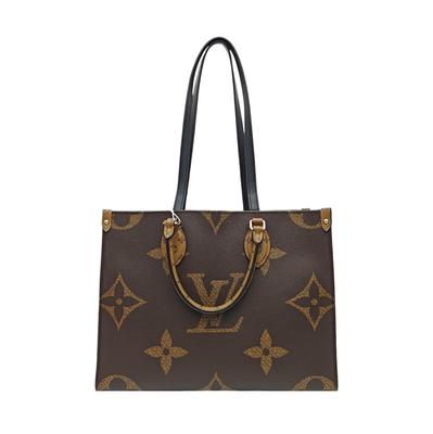 [Б/У] Onthego MM 'Коричневый Giant Monogram/Коричневый Monogram Reverse Canvas' - Очень хорошее состояние #1NGJ6CN