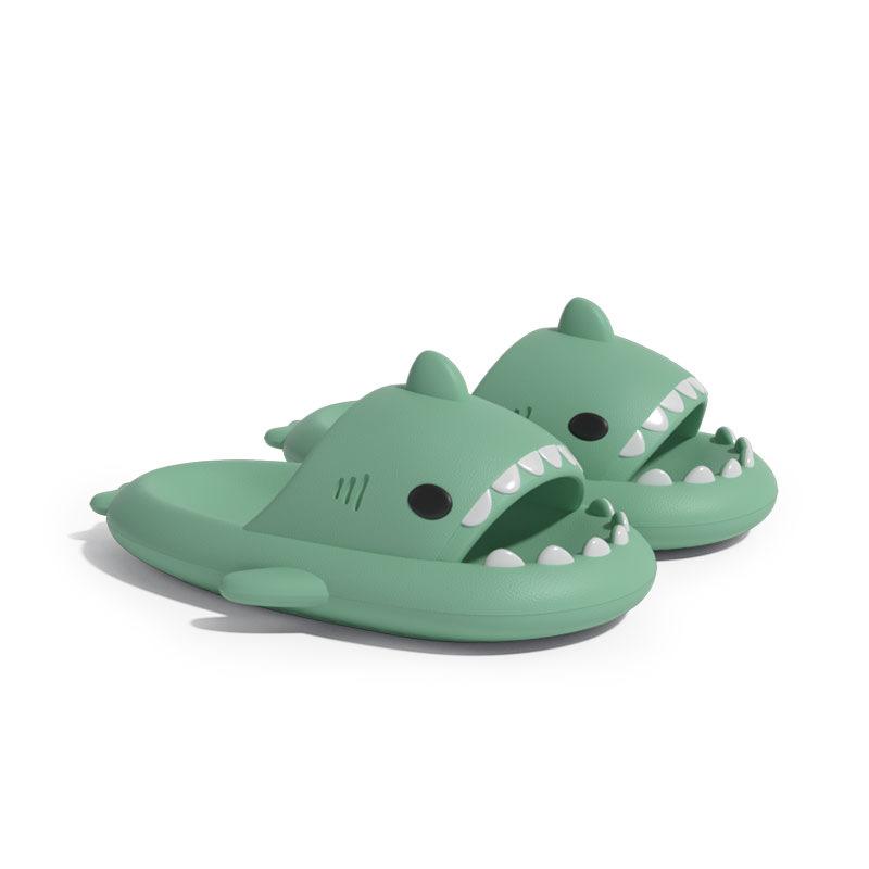 Тапочки Shark, летние тапочки для взрослых, модные домашние, для отдыха на открытом воздухе, с милым мультяшным рисунком, для дома, противоскользящие сандалии для женщин