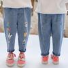 2024 Stylish Girls' Spring/Autumn Pants: Trendy Jeans for Small To Medium Children