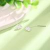 Light Luxury Charm Metal Earrings Elegant Flower Drooping Earring  Ladies Accessories