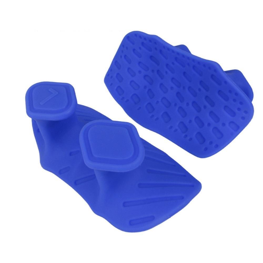 1 Pair Anti-slip Weight Lifting Grips Elastic Silicone Palm Grips Workout Gym Gloves  Deadlift