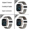 Оригинальный миланский стальной ремешок для Apple Watch Ultra2, iWatch10