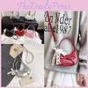 Bow Single Purse Shoulder Crossbody Bag With Pearl Pendant For Fashion Daily