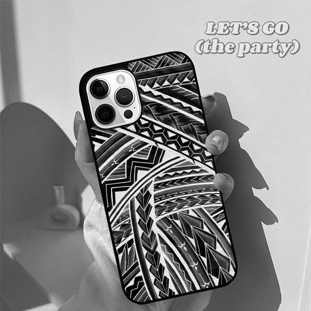 Autumu Maori Tribal Samoan Polynesian Phone Case Cover for iPhone 17 Air 16 16e 15 12 11 13 14 Pro Max Plus Coque