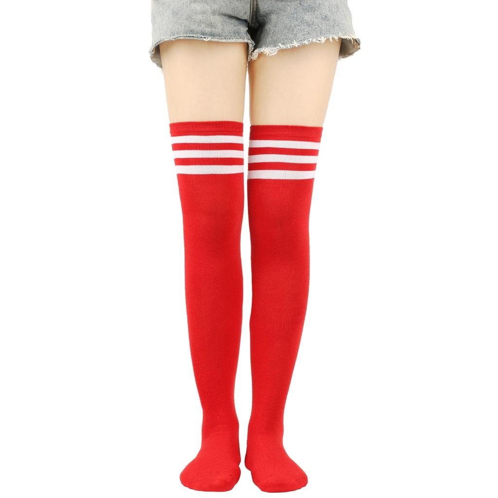 Classic Solid Color Versatile Knee Length Socks, Fashionable Women's Warm Socks, Sexy Slim Fit Long Socks, College Style Socks