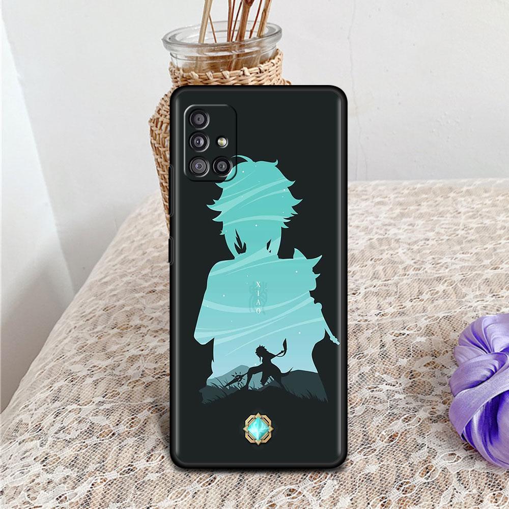 Чехол Genshin Impact Anime Funda для Samsung A51 A71 A12 A21s, чехол для Galaxy A31 A32 A52 A02s A11 A72 A41, матовый мягкий чехол для телефона