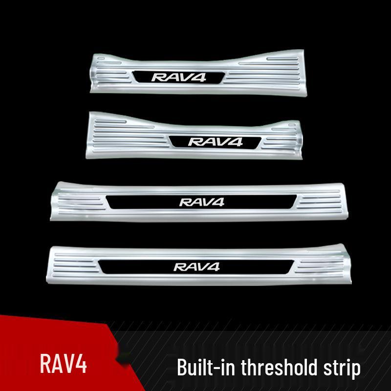 Накладка на порог из нержавеющей стали для Toyota RAV4 2024