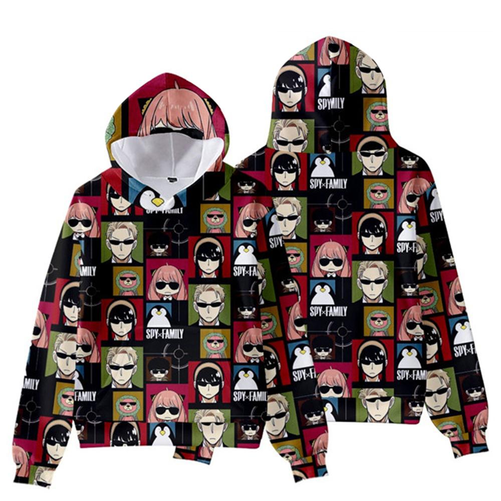 New Hoodies Anime SPY X FAMILY 3D Print Kawaii Girls Sweatshirts Boys Girls Hooded Kids Fashion Spring Fall Pullovers Hood Tops
