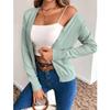 Women's Fashion Long Sleeve Casual Knit Sweater Solid Button Front Cardigan