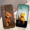 Забавный Милый Медведь Чехол для Телефона Для Redmi K60 K40 K30 15 15C 14C 13C 12C 12 10 10C 9T 9C 9A 9 8 8A A1 A2 A3 Pro Plus Чехол