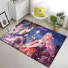 Genshin Impact HD Printed Carpet Household Rug Children's Room Living Room Chair Bedside Modern Simple Floor Mat Kawaii Rug