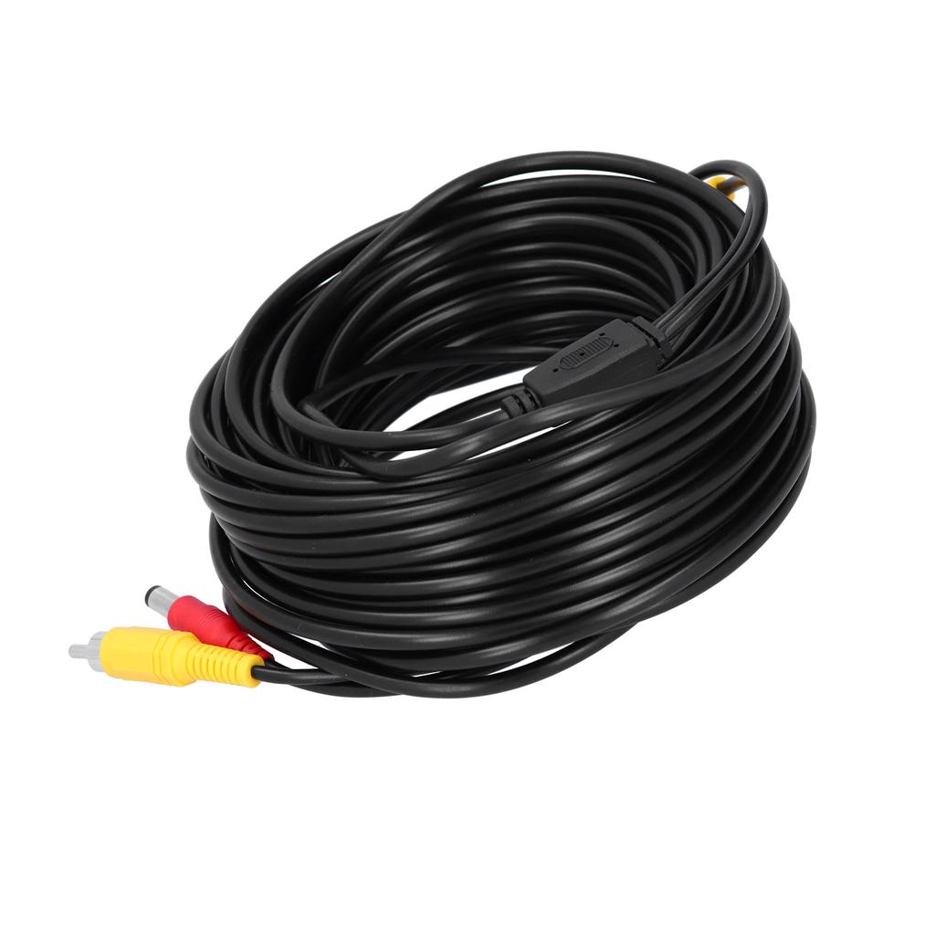 Portable CCTV Cable 2-In 1 Video Power Cord + Connector for Surveillance Camera DVD Player(10m 32.8ft )