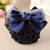 Ladies Bank Bownot Professional Headwear Ladies Bow Hair Net Hair Clip Snood Hairgrips