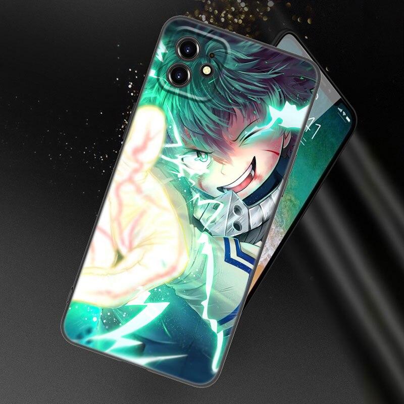 Чехол для телефона My Hero Academy для Apple iPhone 13 12 Mini 11 Pro XS Max XR X 8 7 6S 6 Plus SE 2022 2020 5S 5, мягкий черный чехол из ТПУ