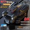 2025 New M17 RC Drone 4K ESC Wide Angle HD Dual Camera EIS WiFi FPV Foldable Remote Control Helicopter Fixed Altitude Quadcopter Toy Children Gift