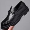Новые мужские деловые повседневные кожаные туфли на мягкой подошве, мягкие кожаные шапочки, модная мужская обувь, модные туфли для вождения, обувь
