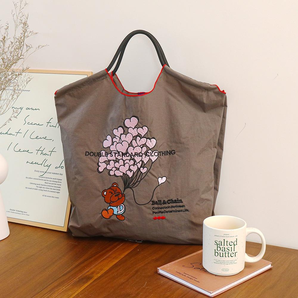 Embroidery Shopping Bag Women'S Fashion Niche Large Capacity Shoulder Bag Tide