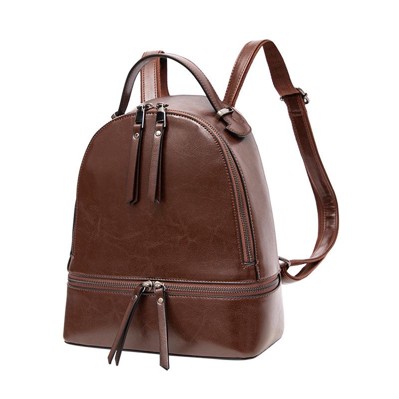 Women's Genuine Leather Cowhide Backpack - 2025 High-Grade, Fashionable, Large Capacity, Soft Leather Travel & Computer Bag