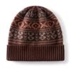 Fair Island Cashmere Hat Autumn and Winter Thickened Cashmere Stacking Hat Knitted Hat Ear Protector Headband Hat Cold Hat