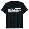 The Soundfather Аудиоинженер Звукоинженер Футболки Мужские Мода Повседневная Футболка 100% Хлопок Свободная Оверсайз Футболка Лето