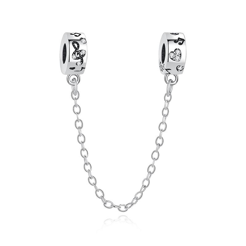 Шарм-бусины из серебра 925 пробы в виде нот и головки пианино, для браслетов, ожерелий, украшений для женщин, Оригинальный дизайн 'Любовь'