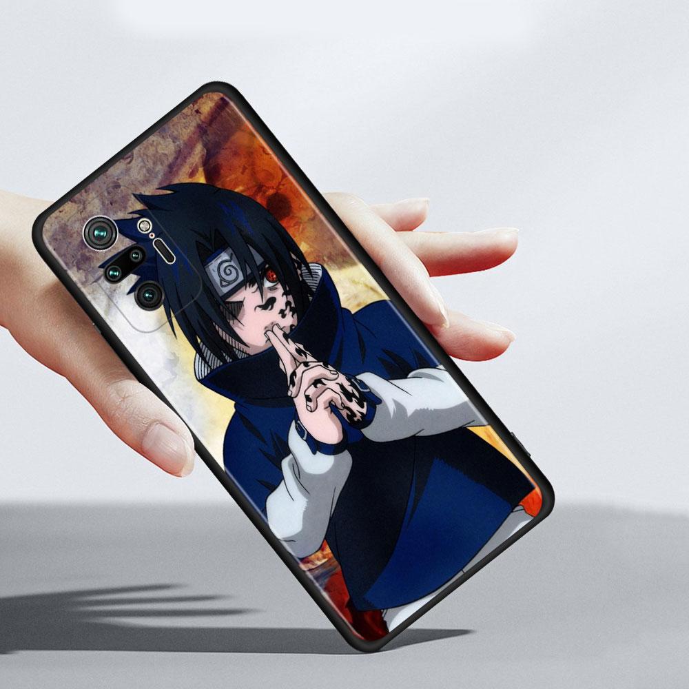Чехол для телефона Xiaomi Redmi 9 9a 9c 8 k40 Note 9s 9 10 11 8 pro 7 11t 9t 8t, силиконовый чехол аниме Наруто Учиха Саске