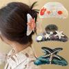 Large Size Sea Series Large Hair Claws Crab Hairpin Diamond Starfish Conch Hair Clips Barrette Acetate Hair Accessories Handmade