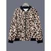Fall Winter American Retro Y2K Leopard Print Jacket for Women, Loose Casual Streetwear Cropped Blazer Top, Trendy Fashion Niche Design Outerwear