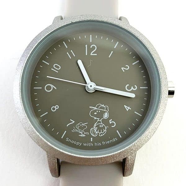 Watch Snoopy Analog Silicone Band Gray [Fieldwork] Women's PNT034-1
