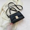 Fashionable Korean Style Small Square Bag Casual Crossbody Handbag With Lock Closure