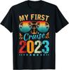 My First Cruise 2023 Tee Family Vacation Cruise Ship Travel Unisex T-Shirt