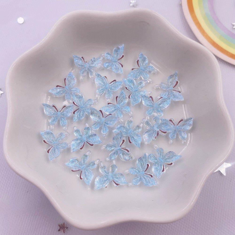 50 шт. красочные мини-милые хрустальные бабочки для дизайна ногтей с плоской задней поверхностью, стразы, аппликация, сделай сам, свадебный декор для скрапбукинга, поделки