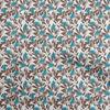 Georgette Viscose Brown Fabric Florals Craft Projects Decor Fabric Printed By The Yard 42 Inch