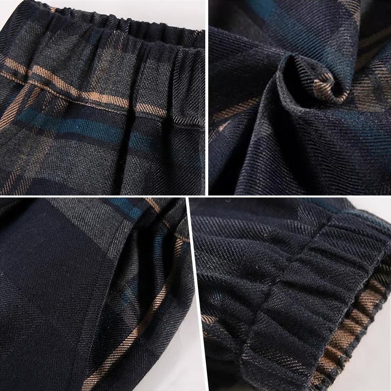 Модные хлопковые клетчатые брюки для мальчиков, весна-осень, повседневные свободные брюки для малышей, спортивные брюки для подростков, детская одежда