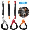 43000lbs Soft Shackle Synthetic Rope U Hook Winch Rope Knot With Protective Sleeve Tow Trailer Hook for Truck Vehicle Recovery