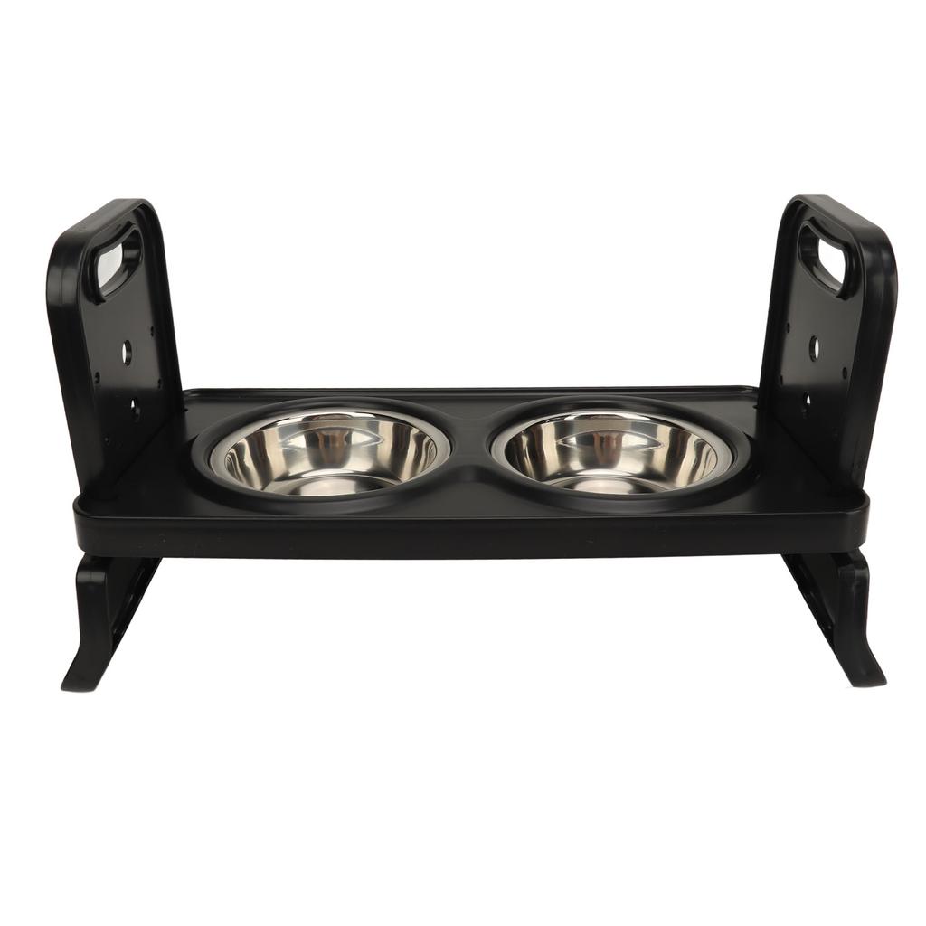 Приподнятые миски для собак, предотвращающие проливание, 3 регулируемые высоты, приподнятая миска для собак, корм для собак из нержавеющей стали