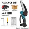 4/6/8 Inches Mini Electric Chain Saw 3000W Cordless Pruning Chainsaw Woodworking Cutter Garden Logging Saw Power Tool With 2 Battery 88V