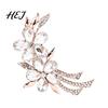 Exquisite Clothing Jewelry Rhinestone Flower Branch Brooch for Women, Elegant Floral Lapel Pin, Vintage Style Pins Costume Pin Coat Shirt Bag Banquet