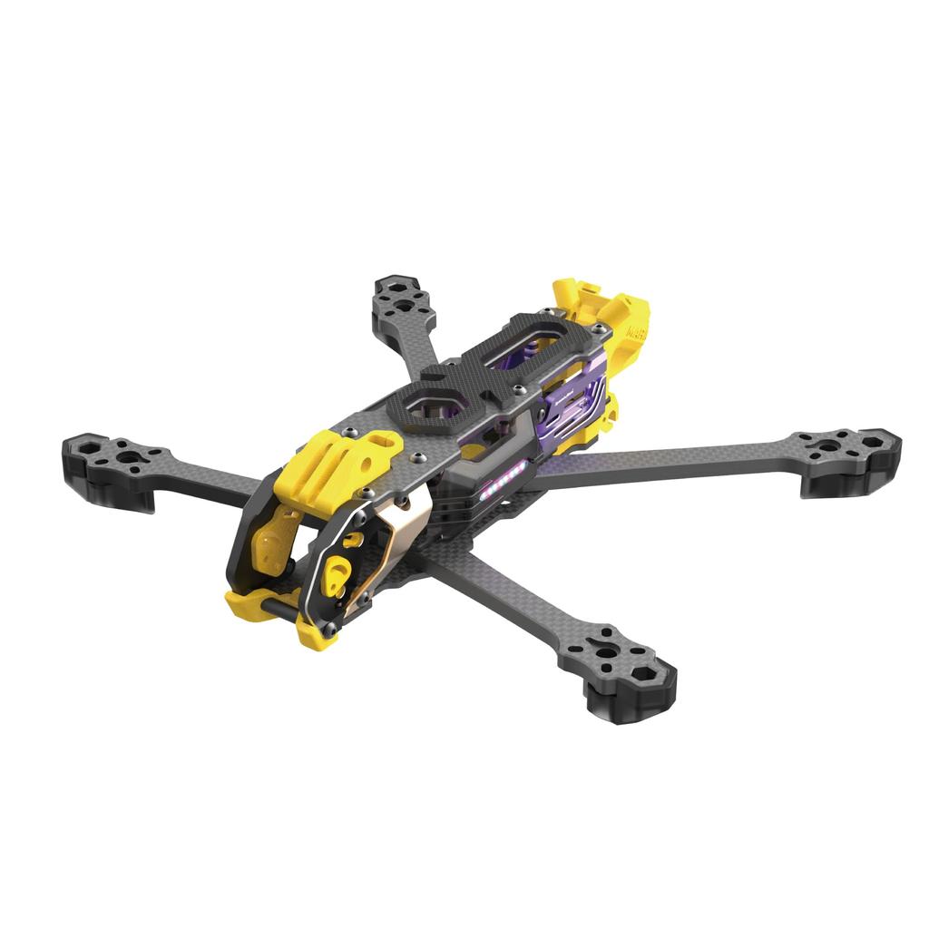 SpeedyBee Mario5 Pro Version FPV Drone Frame 226mm Lightweight CNC Aluminum Alloy Compatible with DJI O4 O3 Air Ideal for Cinematic and Freestyle