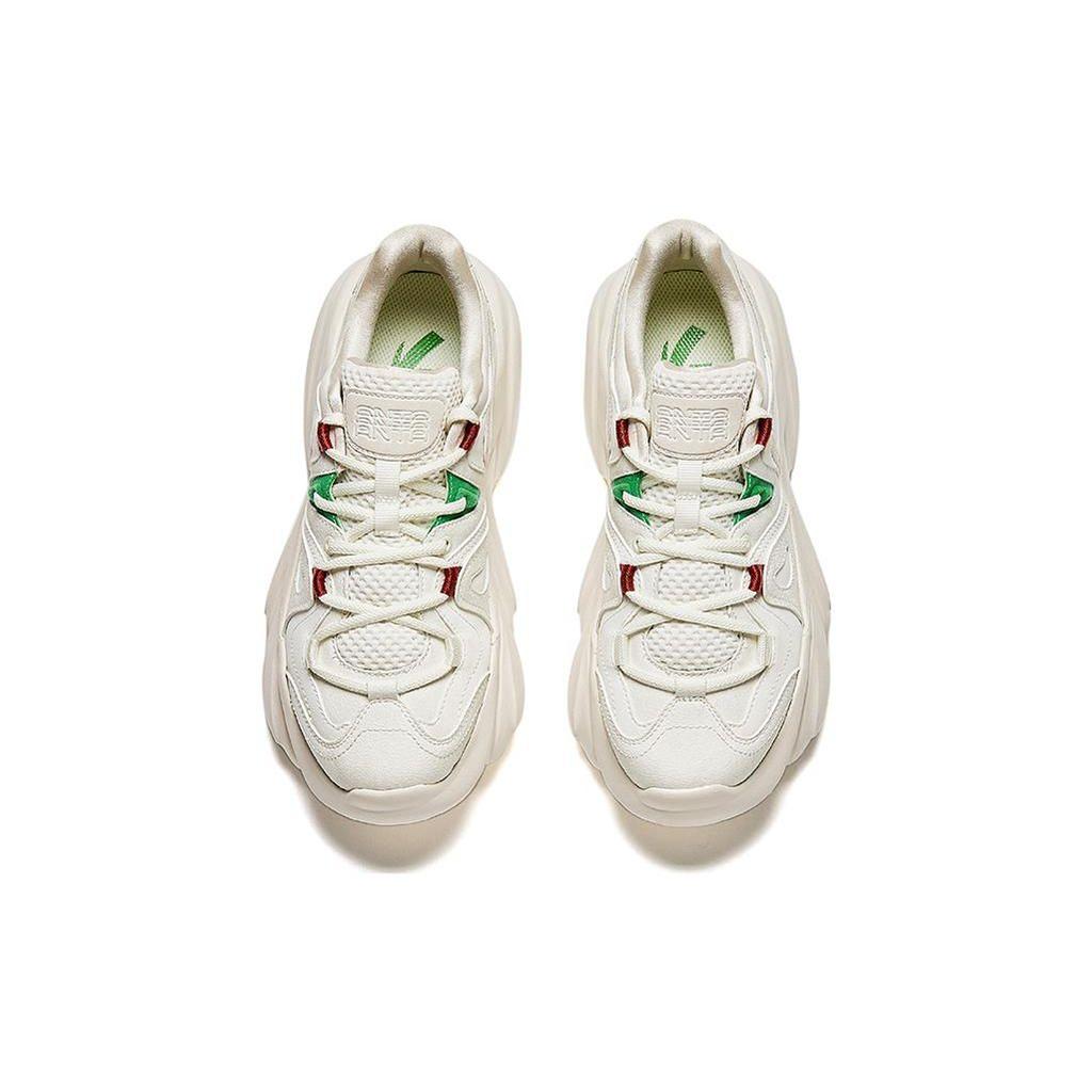 Anta Удобные легкие прочные низкие повседневные туфли женские кроссовки белые 122348886-2